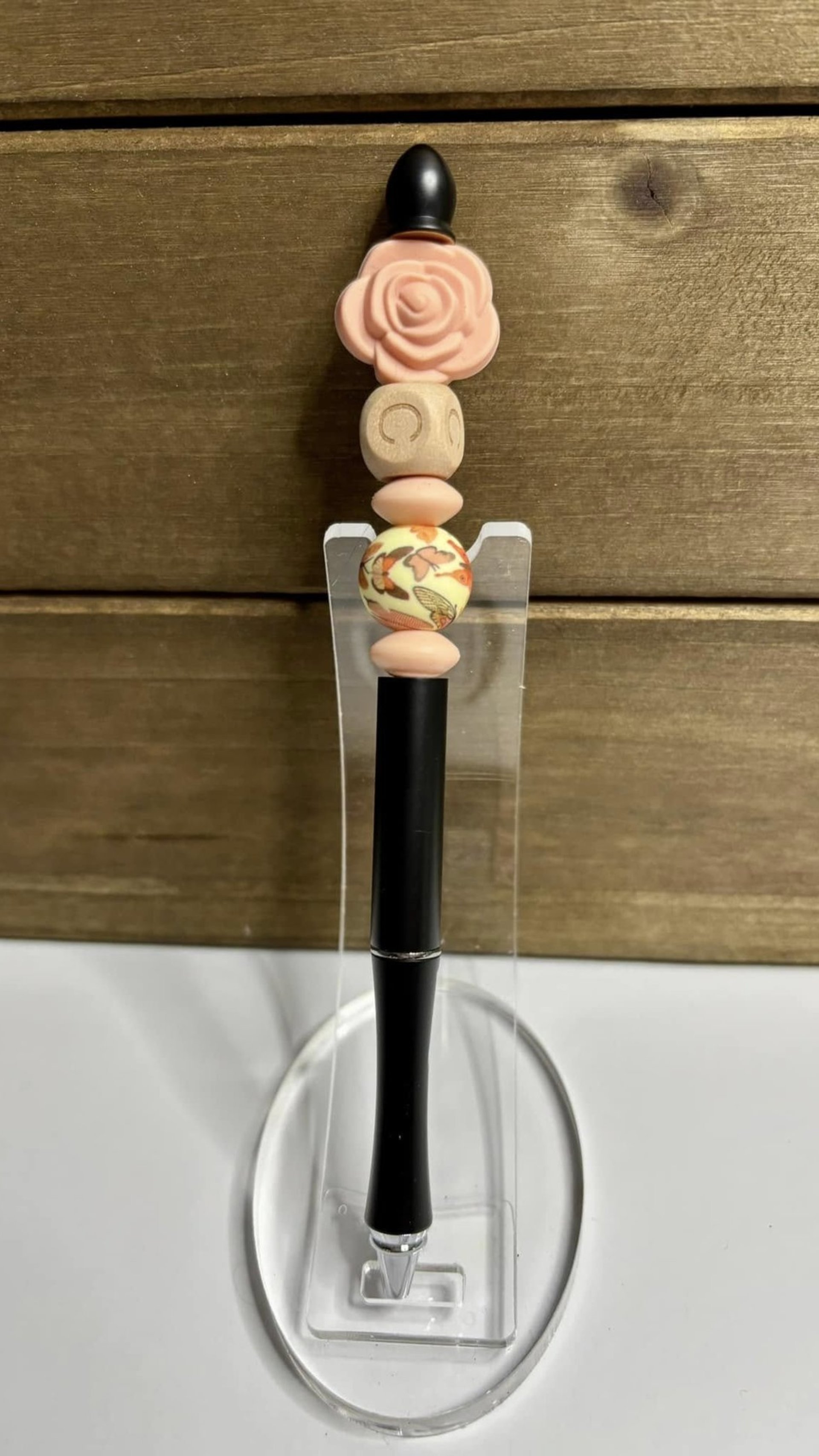 Apricot Rose Charm